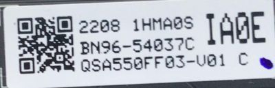 T-CON PARA TV SAMSUNG / NUMERO DE PARTE BN96-54037C / 21Y_VBUATPOR_ELCVT_V0.2 / BN9654037C / 54037C / NUMERO DE PANEL CY-AB055FLLV3H / MODELO QN55S95BAFXZA FC02 - Imagen 2